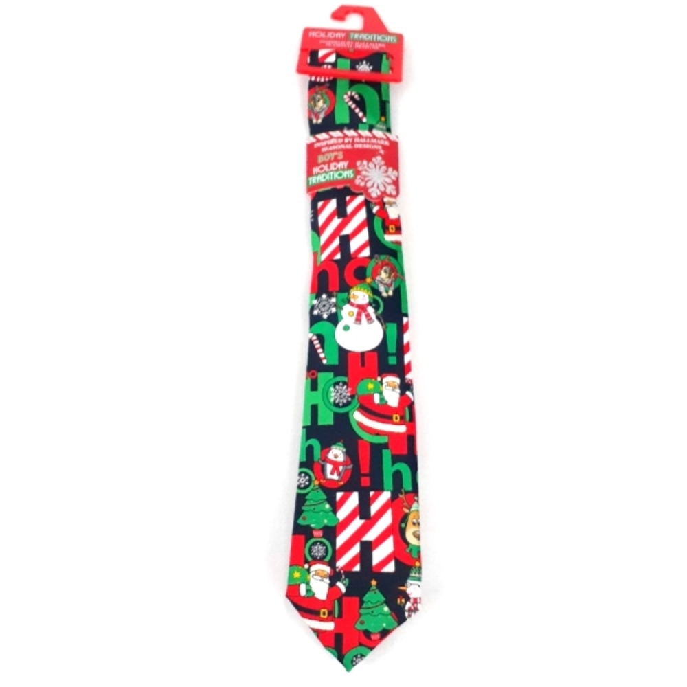 Hallmark Holiday Traditions Boys Multi-colored Tie One Size